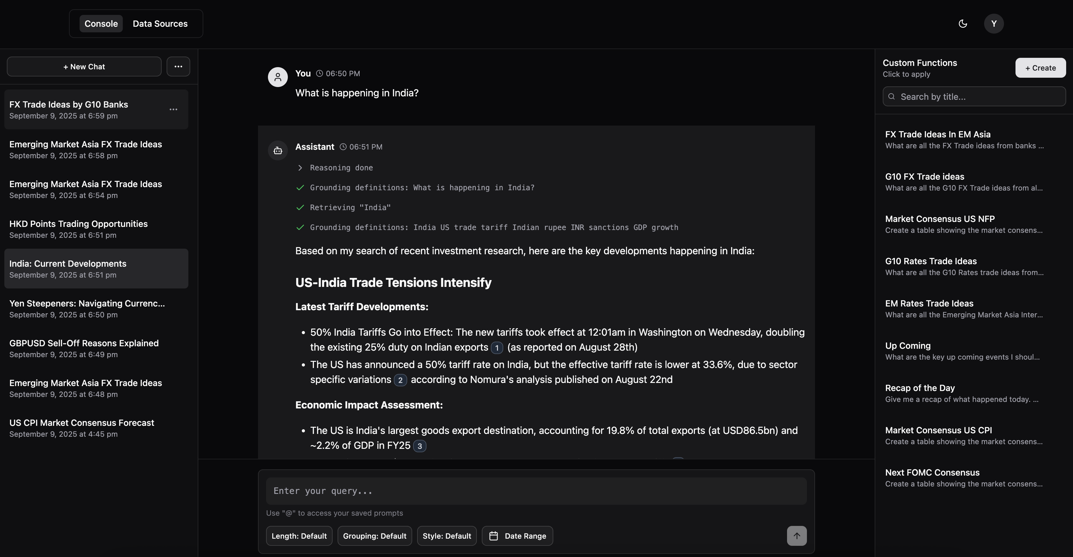 Instantly get the key drivers of any market